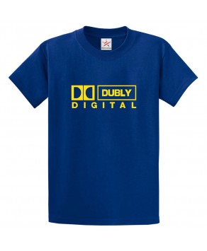Dubly Digital Classic Unisex Kids and Adults T-Shirt for Music Lovers